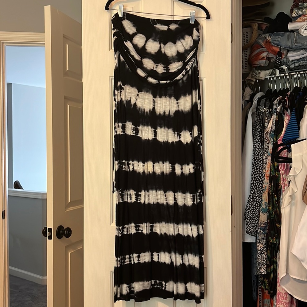 YFB tie dye maxi skirt